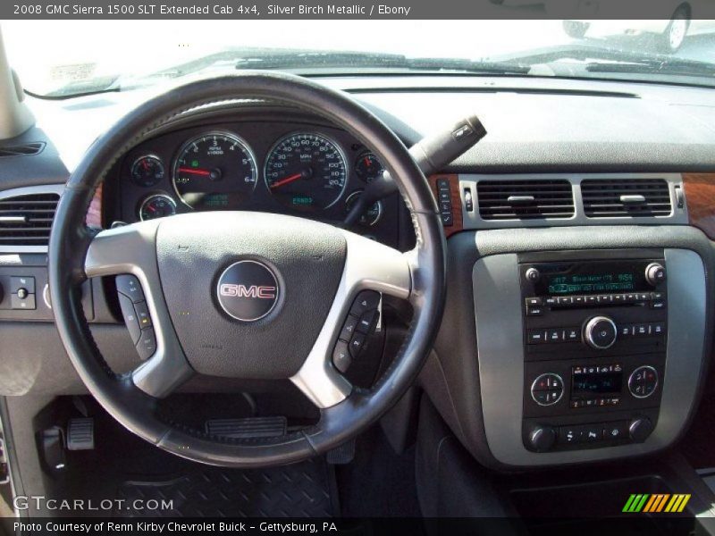 Silver Birch Metallic / Ebony 2008 GMC Sierra 1500 SLT Extended Cab 4x4