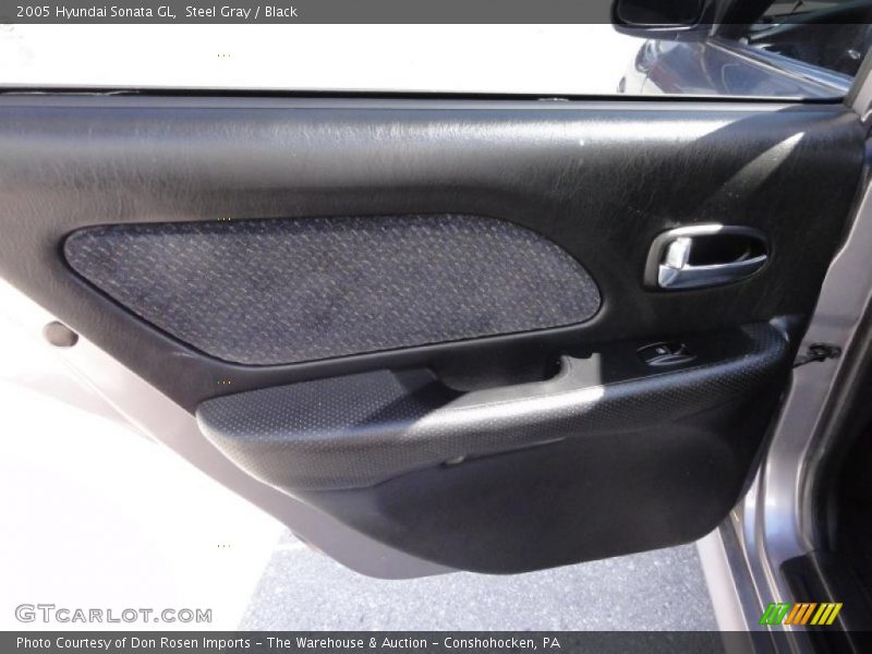 Steel Gray / Black 2005 Hyundai Sonata GL