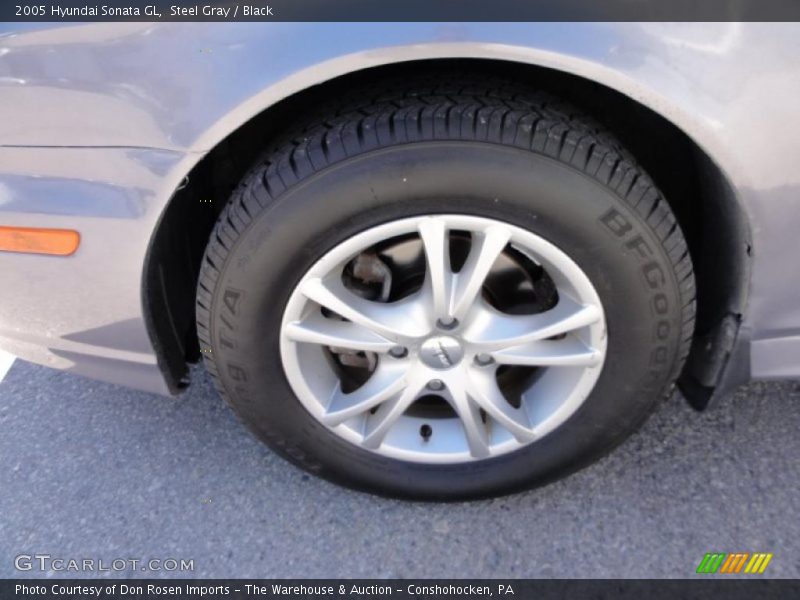 Steel Gray / Black 2005 Hyundai Sonata GL