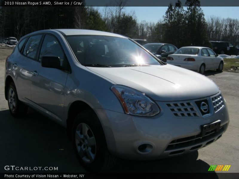 Silver Ice / Gray 2010 Nissan Rogue S AWD