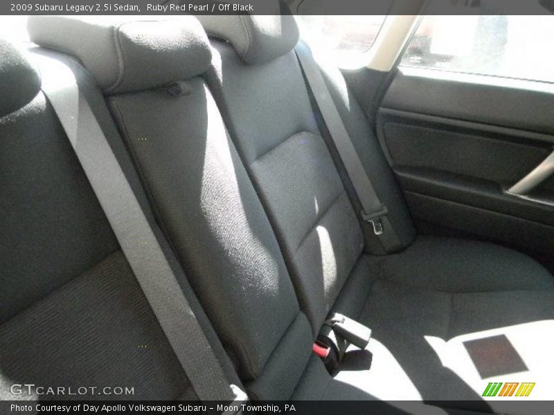 Ruby Red Pearl / Off Black 2009 Subaru Legacy 2.5i Sedan