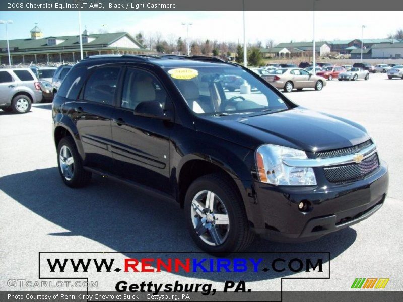 Black / Light Cashmere 2008 Chevrolet Equinox LT AWD