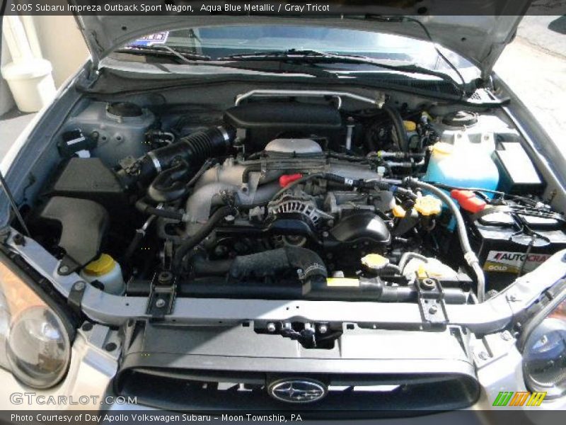 Aqua Blue Metallic / Gray Tricot 2005 Subaru Impreza Outback Sport Wagon