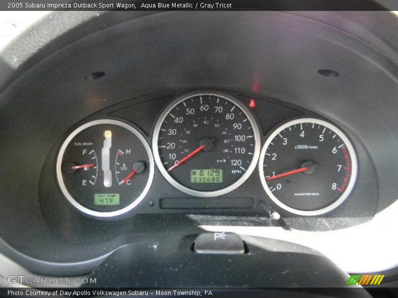 Aqua Blue Metallic / Gray Tricot 2005 Subaru Impreza Outback Sport Wagon