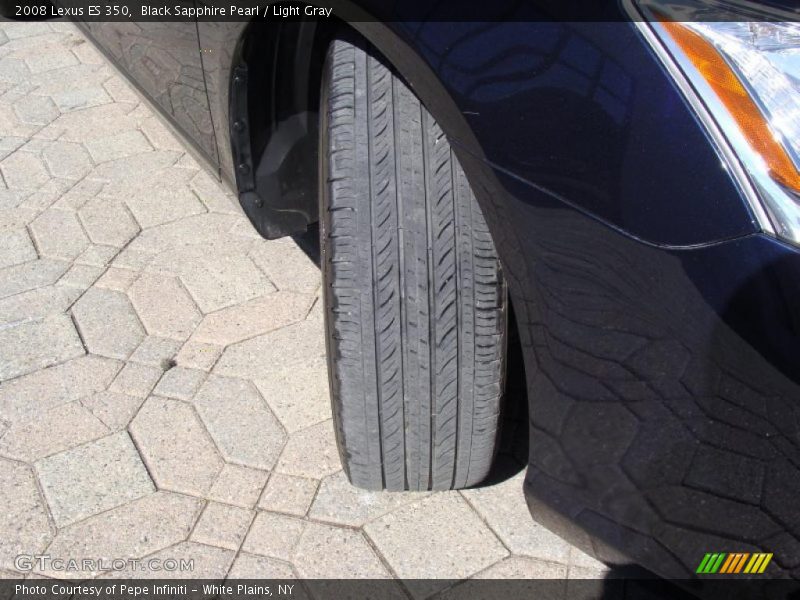 Black Sapphire Pearl / Light Gray 2008 Lexus ES 350