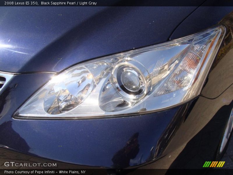 Black Sapphire Pearl / Light Gray 2008 Lexus ES 350