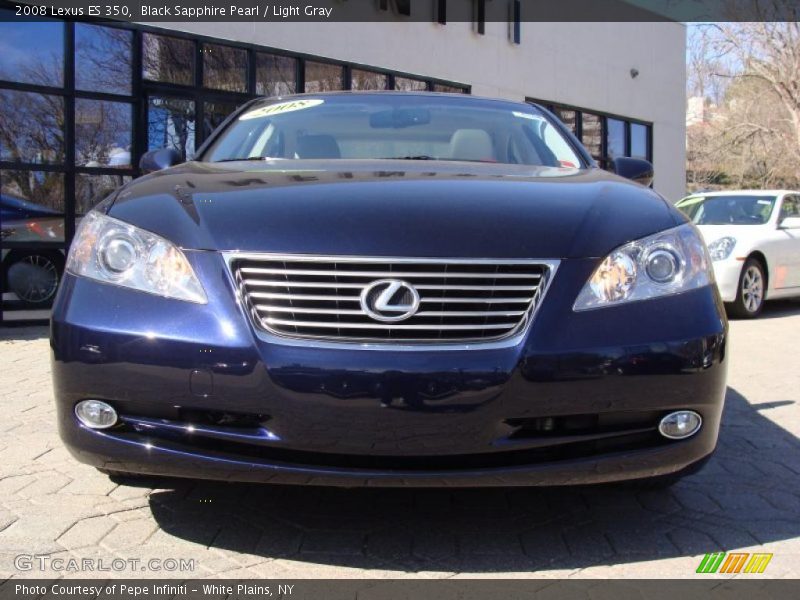 Black Sapphire Pearl / Light Gray 2008 Lexus ES 350