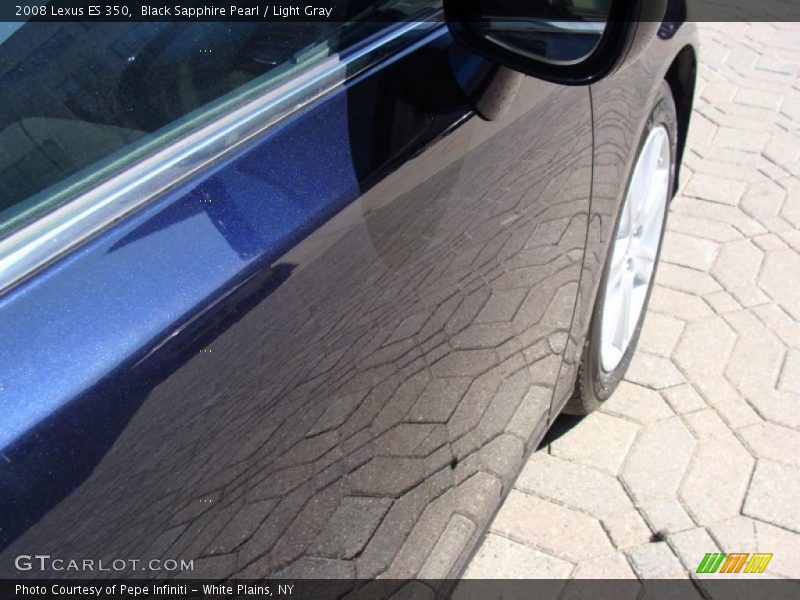 Black Sapphire Pearl / Light Gray 2008 Lexus ES 350