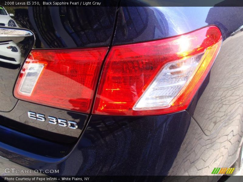 Black Sapphire Pearl / Light Gray 2008 Lexus ES 350