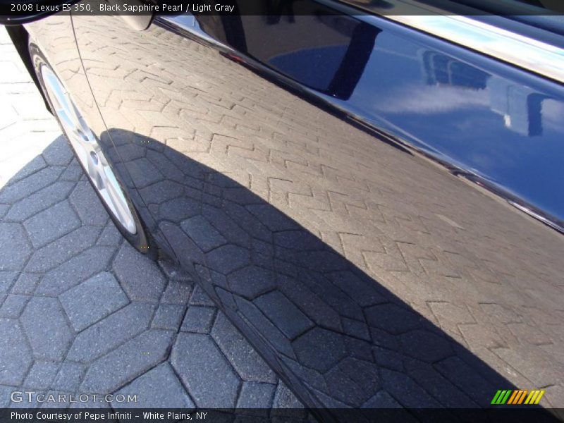 Black Sapphire Pearl / Light Gray 2008 Lexus ES 350