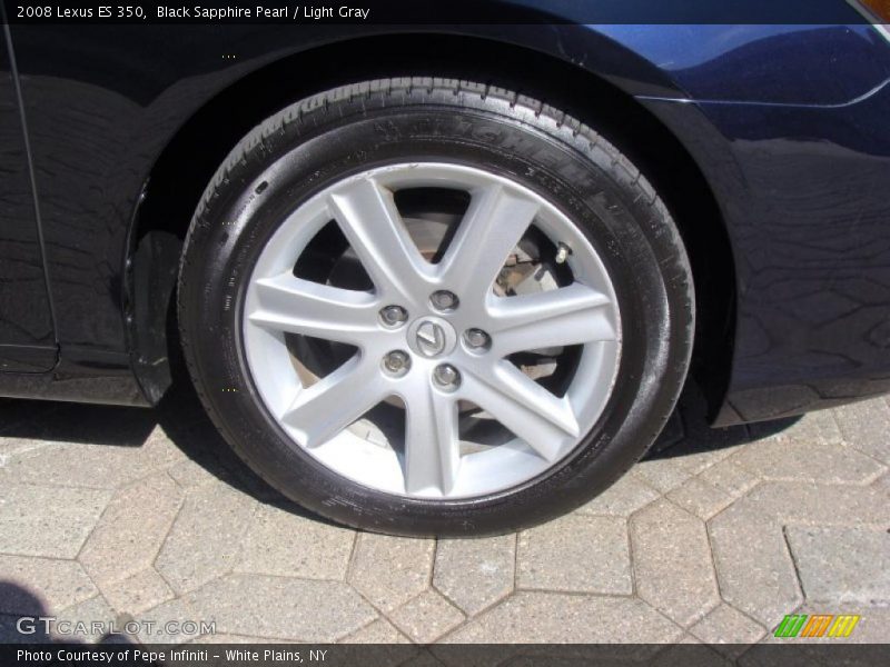 Black Sapphire Pearl / Light Gray 2008 Lexus ES 350