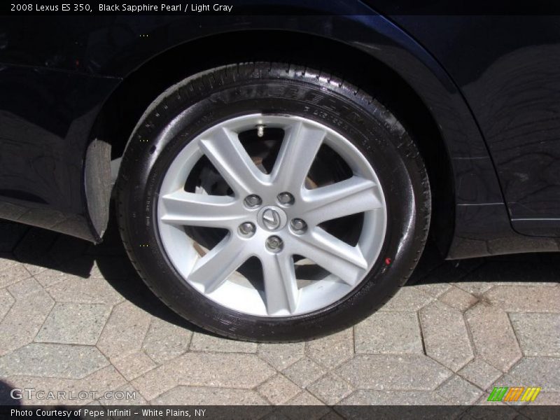 Black Sapphire Pearl / Light Gray 2008 Lexus ES 350