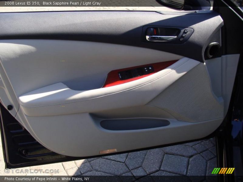 Black Sapphire Pearl / Light Gray 2008 Lexus ES 350