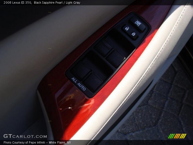 Black Sapphire Pearl / Light Gray 2008 Lexus ES 350