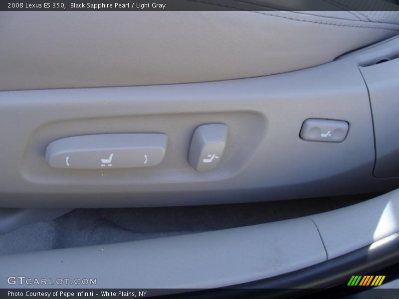 Black Sapphire Pearl / Light Gray 2008 Lexus ES 350