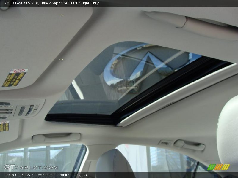 Black Sapphire Pearl / Light Gray 2008 Lexus ES 350