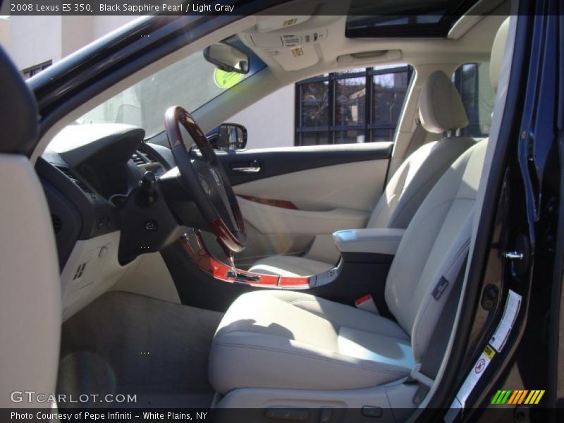 Black Sapphire Pearl / Light Gray 2008 Lexus ES 350