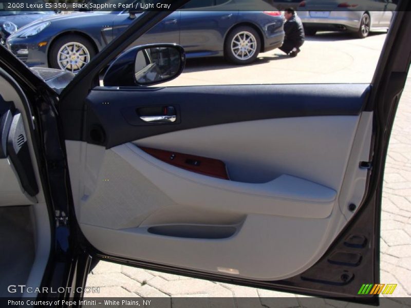 Black Sapphire Pearl / Light Gray 2008 Lexus ES 350