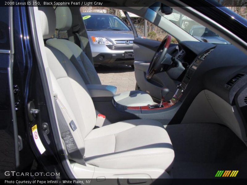 Black Sapphire Pearl / Light Gray 2008 Lexus ES 350