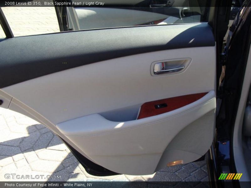 Black Sapphire Pearl / Light Gray 2008 Lexus ES 350
