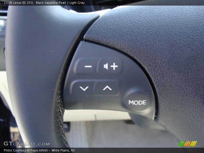 Black Sapphire Pearl / Light Gray 2008 Lexus ES 350