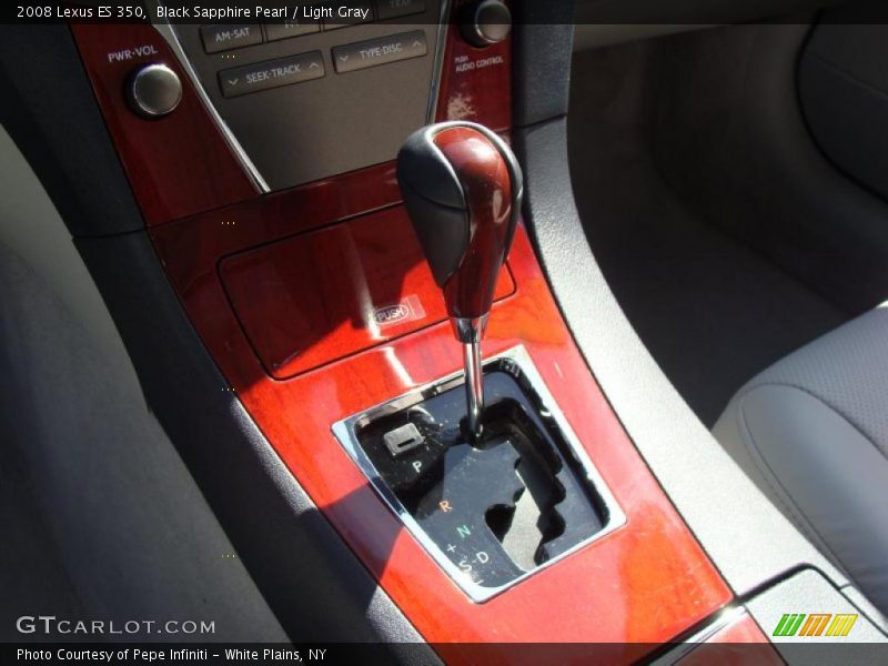 Black Sapphire Pearl / Light Gray 2008 Lexus ES 350