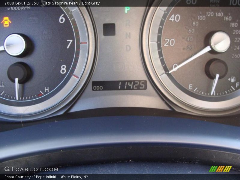 Black Sapphire Pearl / Light Gray 2008 Lexus ES 350