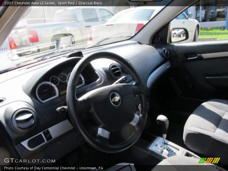 Sport Red / Charcoal Black 2007 Chevrolet Aveo LS Sedan