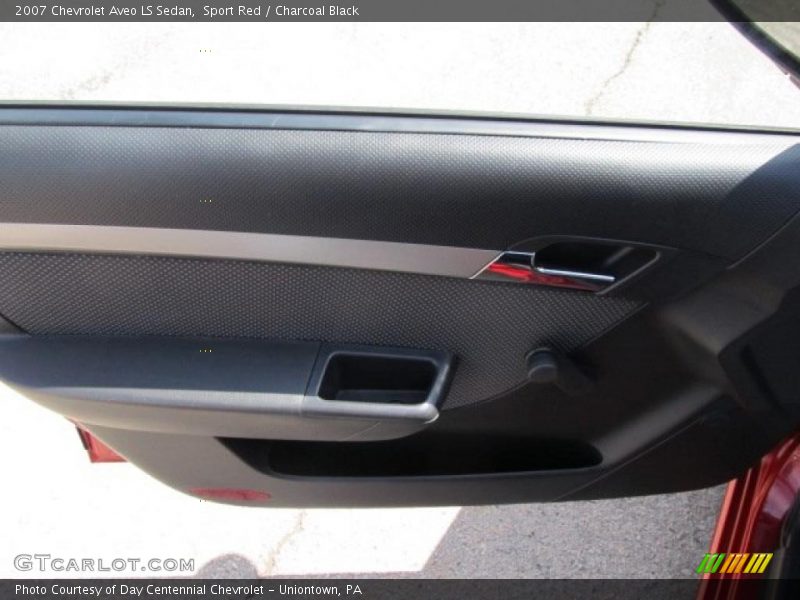 Sport Red / Charcoal Black 2007 Chevrolet Aveo LS Sedan
