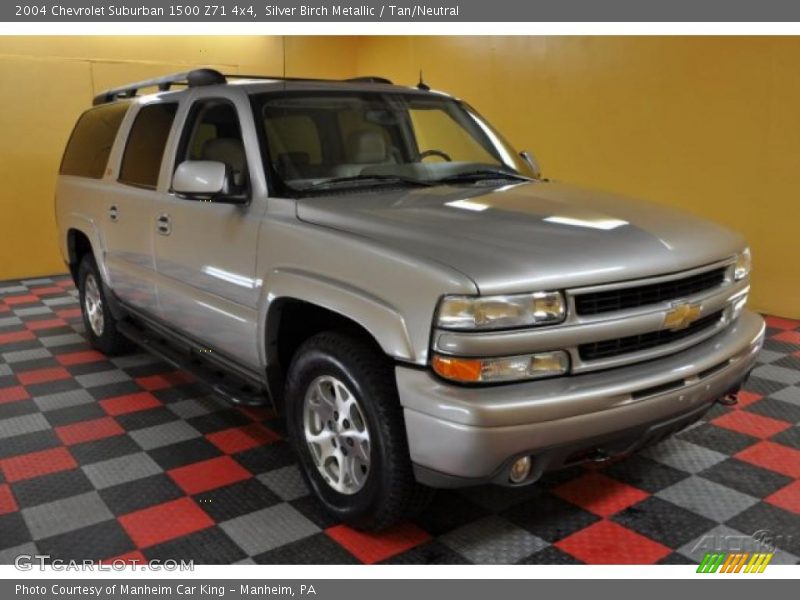 Silver Birch Metallic / Tan/Neutral 2004 Chevrolet Suburban 1500 Z71 4x4