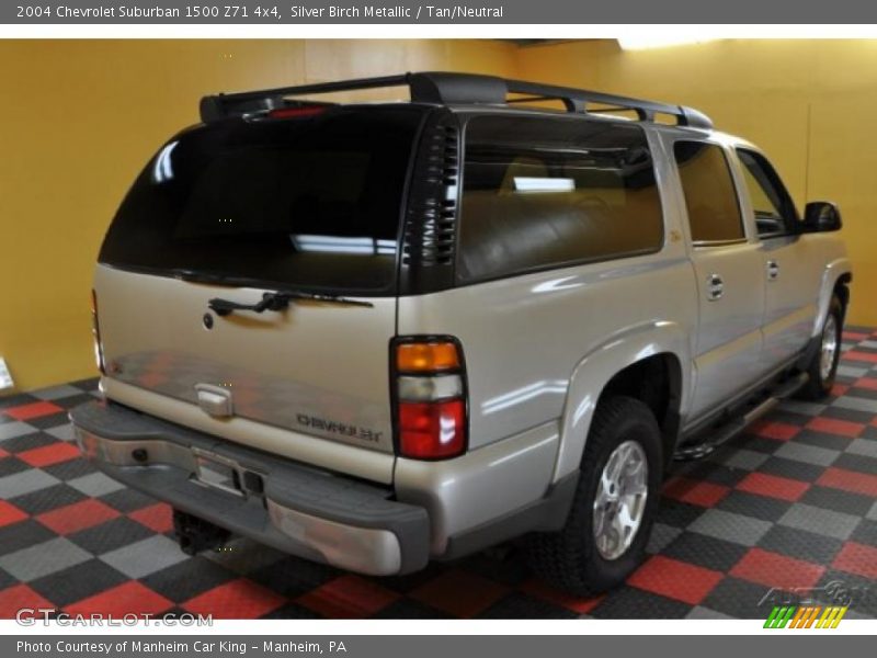 Silver Birch Metallic / Tan/Neutral 2004 Chevrolet Suburban 1500 Z71 4x4