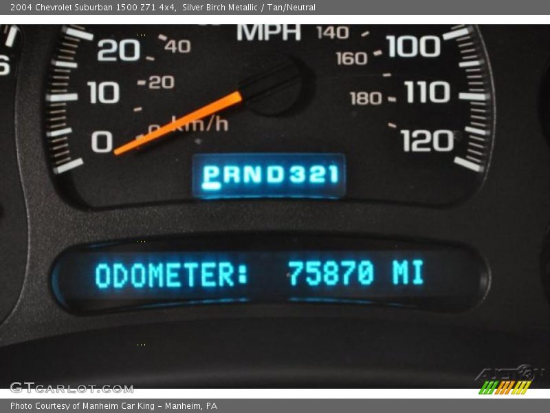 Silver Birch Metallic / Tan/Neutral 2004 Chevrolet Suburban 1500 Z71 4x4