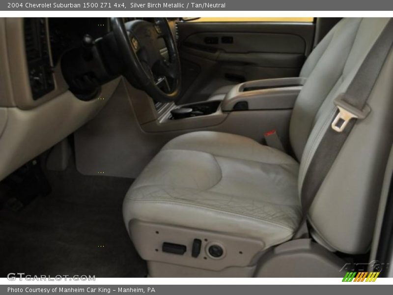 Silver Birch Metallic / Tan/Neutral 2004 Chevrolet Suburban 1500 Z71 4x4