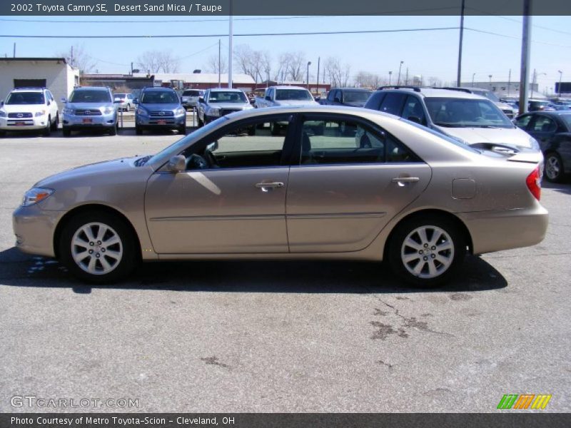 Desert Sand Mica / Taupe 2002 Toyota Camry SE