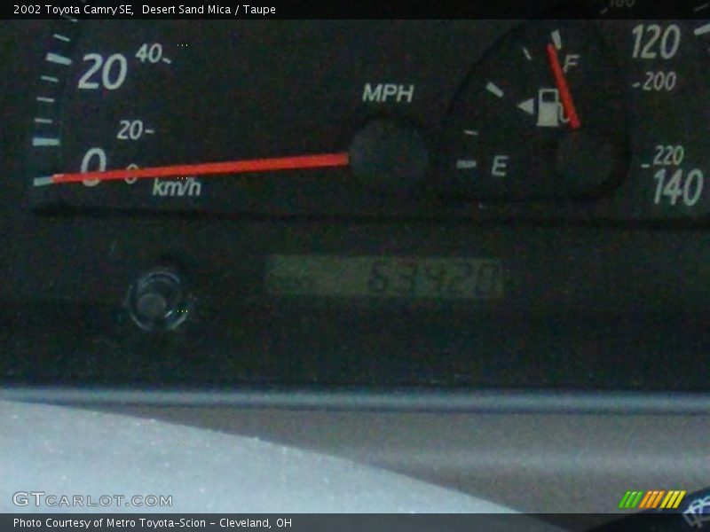 Desert Sand Mica / Taupe 2002 Toyota Camry SE