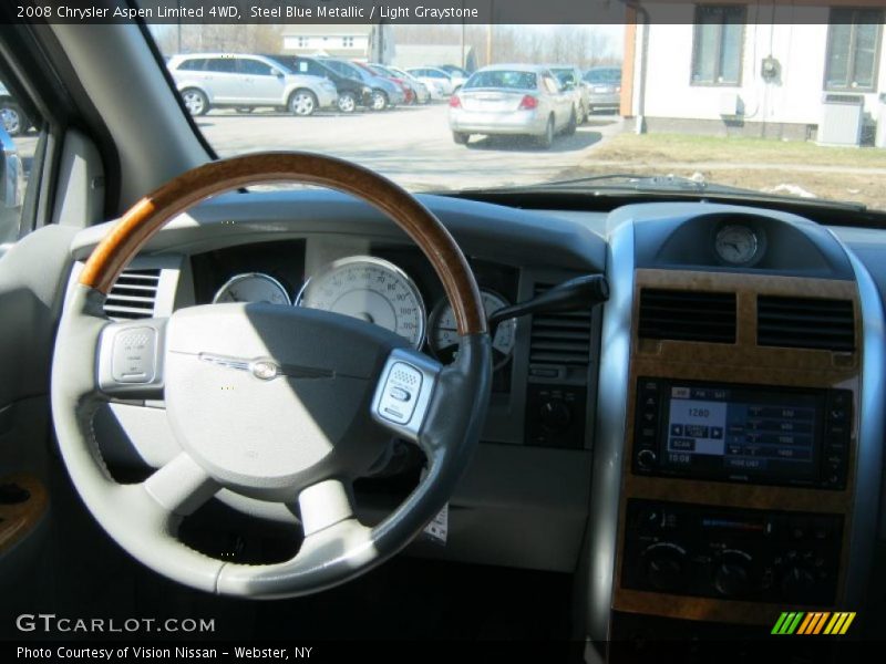 Steel Blue Metallic / Light Graystone 2008 Chrysler Aspen Limited 4WD