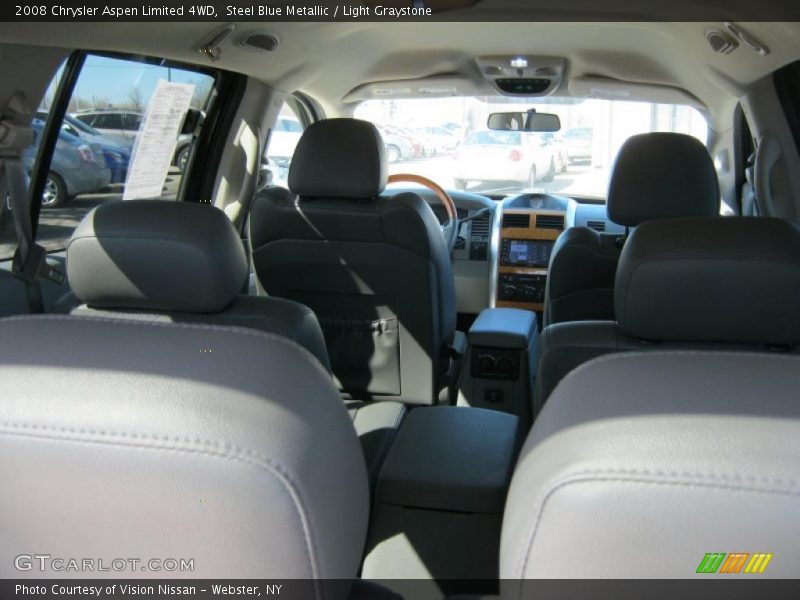 Steel Blue Metallic / Light Graystone 2008 Chrysler Aspen Limited 4WD