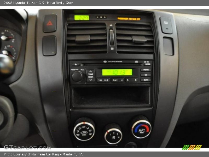 Mesa Red / Gray 2008 Hyundai Tucson GLS