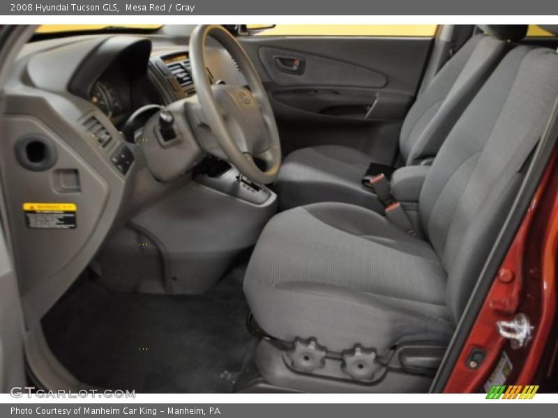 Mesa Red / Gray 2008 Hyundai Tucson GLS