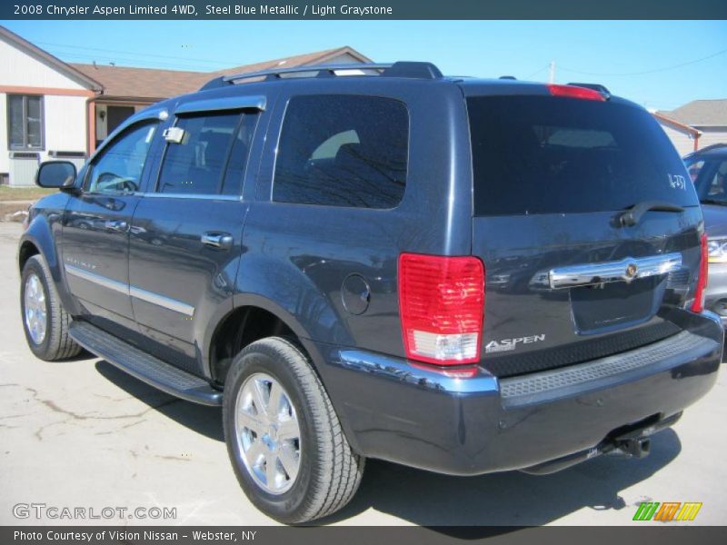 Steel Blue Metallic / Light Graystone 2008 Chrysler Aspen Limited 4WD