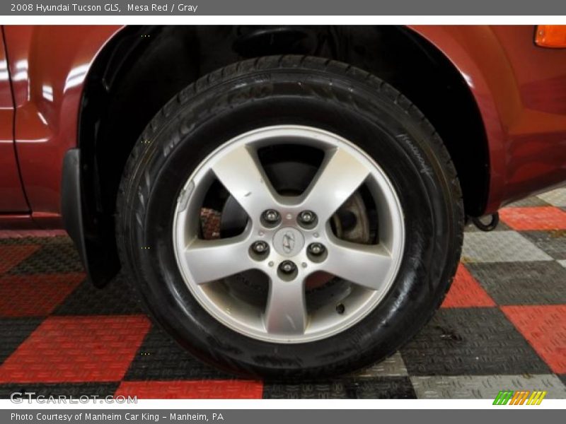 Mesa Red / Gray 2008 Hyundai Tucson GLS