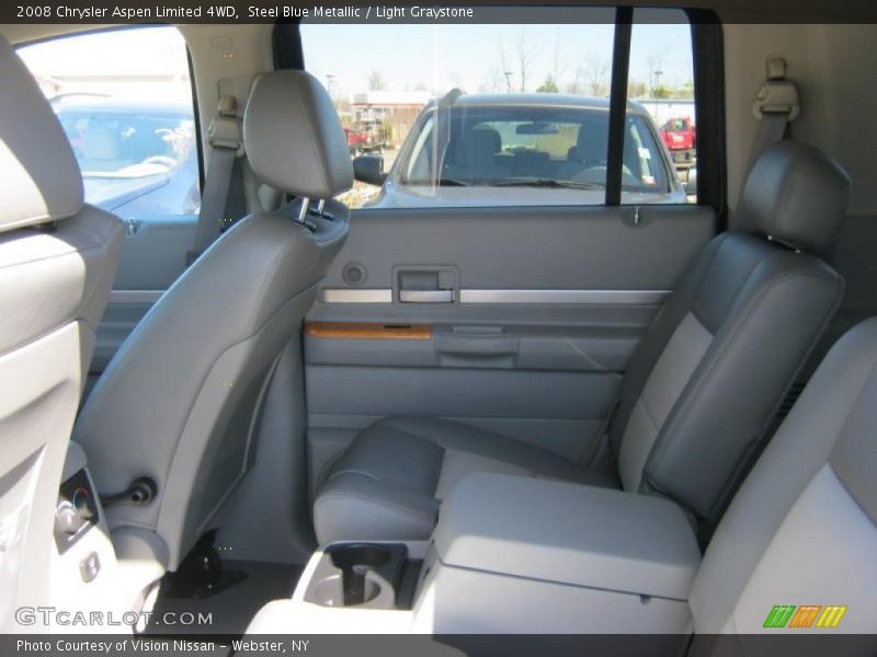 Steel Blue Metallic / Light Graystone 2008 Chrysler Aspen Limited 4WD