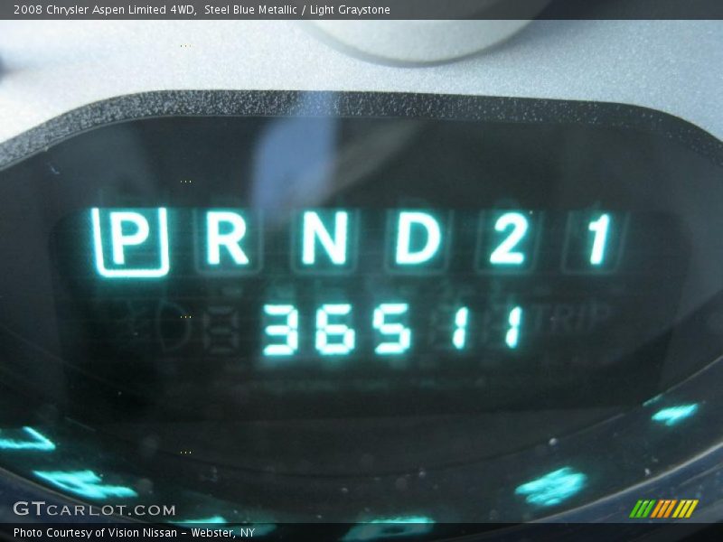 Steel Blue Metallic / Light Graystone 2008 Chrysler Aspen Limited 4WD
