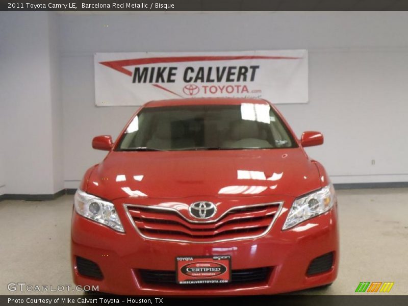 Barcelona Red Metallic / Bisque 2011 Toyota Camry LE