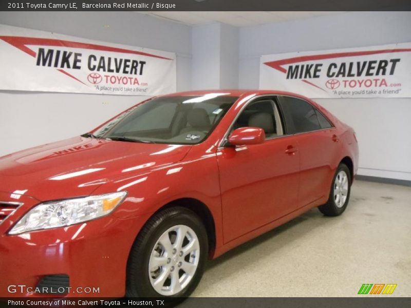 Barcelona Red Metallic / Bisque 2011 Toyota Camry LE