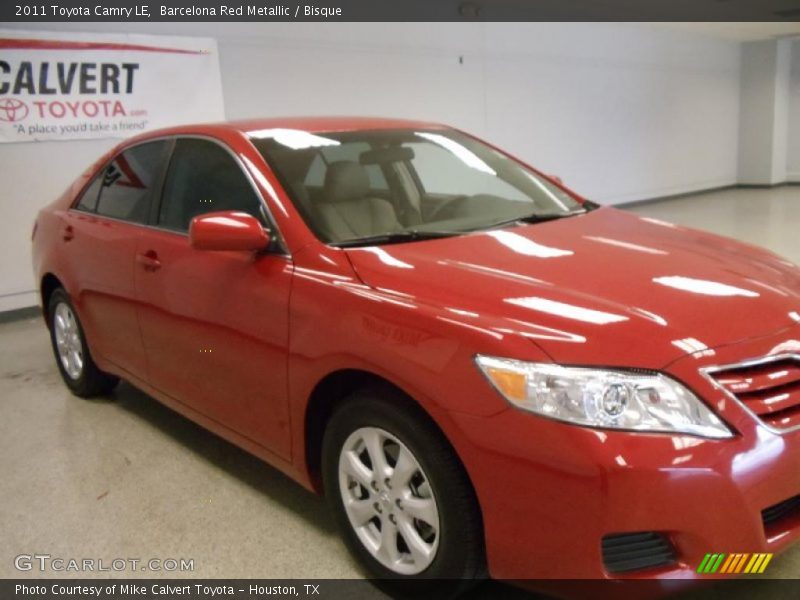 Barcelona Red Metallic / Bisque 2011 Toyota Camry LE