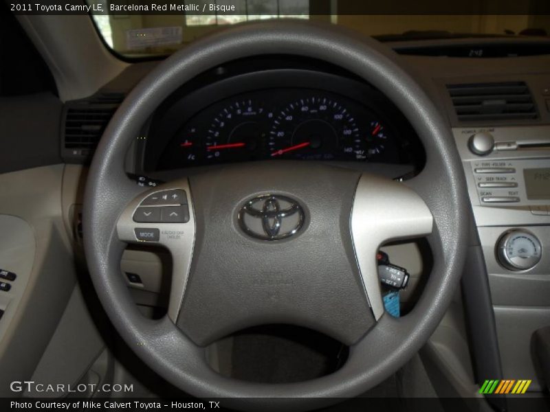 Barcelona Red Metallic / Bisque 2011 Toyota Camry LE