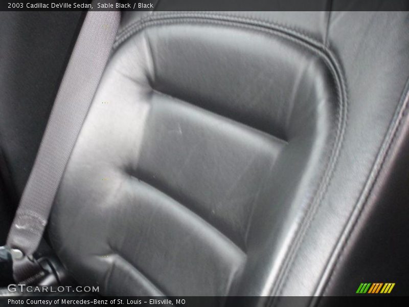 Sable Black / Black 2003 Cadillac DeVille Sedan