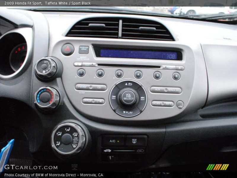 Taffeta White / Sport Black 2009 Honda Fit Sport