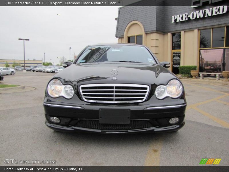 Diamond Black Metallic / Black 2007 Mercedes-Benz C 230 Sport